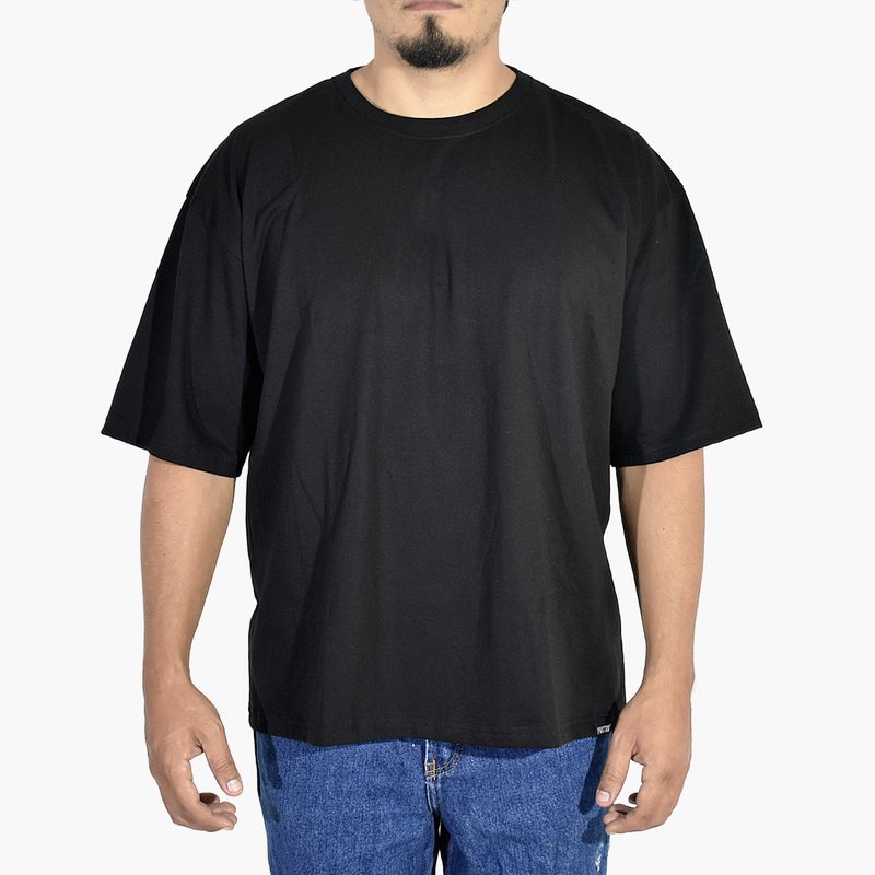 YONISTERS CLOTHING - Polo Oversize Negro Yonisters Clothing Moda Urbana