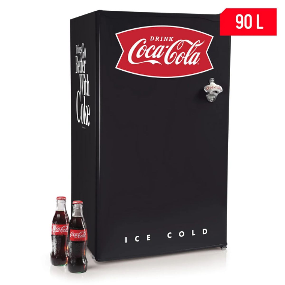 NOSTALGIA - Frigobar Nostalgia NEGRO 90 Lt Coca Cola CRF32BKCK