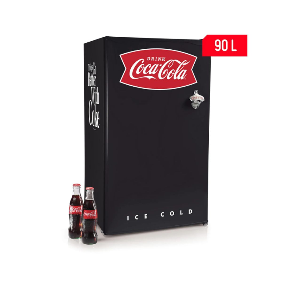 NOSTALGIA - Frigobar Nostalgia NEGRO 90 Lt Coca Cola CRF32BKCK