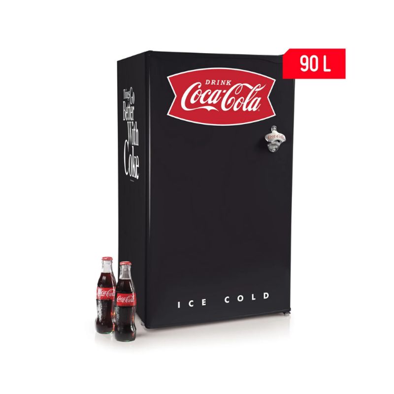 NOSTALGIA - Frigobar Nostalgia NEGRO 90 Lt Coca Cola CRF32BKCK