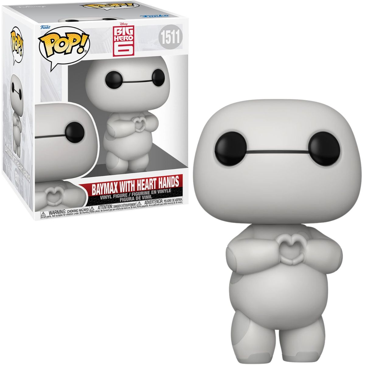 FUNKO - Funko Pop Baymax - Big Hero 6 manos corazón - 6 pulgadas