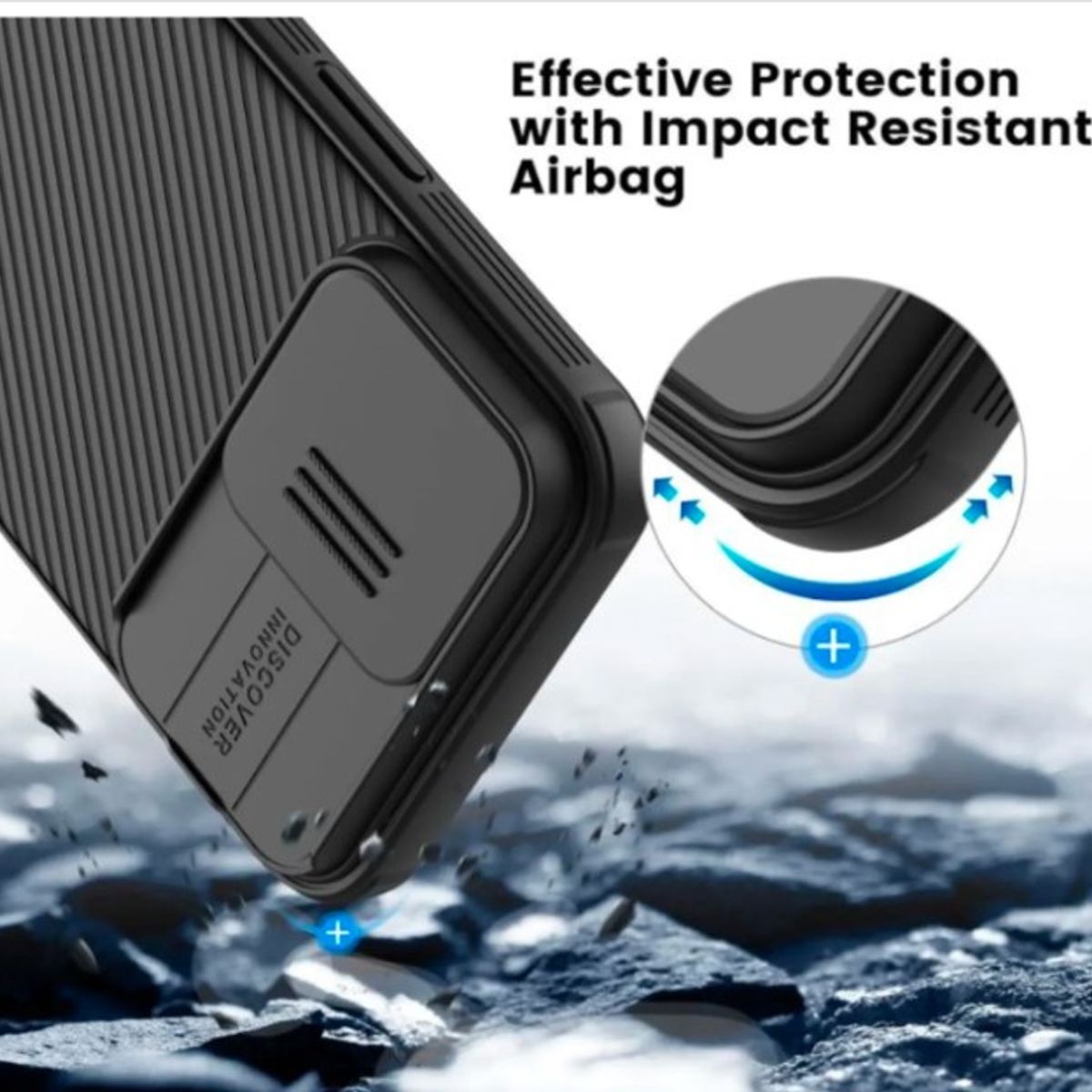 NILLKIN - CASE NILKIN ORIGINAL PARA SAMSUNG GALAXY S25 ULTRA 2025  - NEGRO