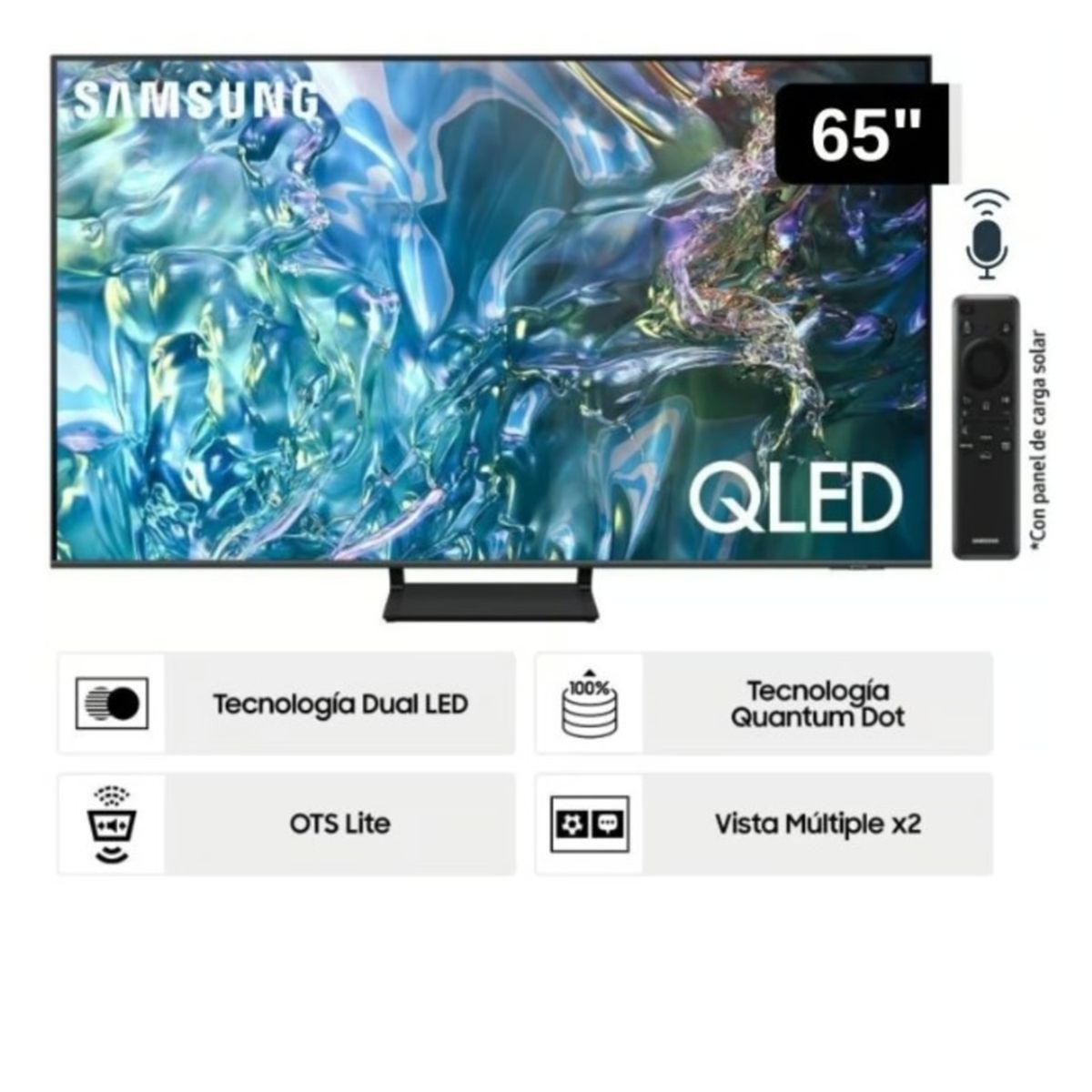 SAMSUNG - Televisor Samsung QLED Tizen OS Smart Tv 65" 4K QN65Q65DAGXPE - Nuevo 2024