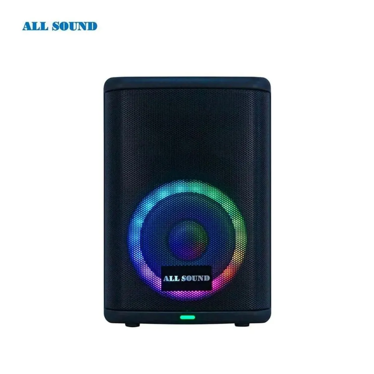 ALL SOUND - PARLANTE KARAOKE ALL SOUND LED DE 8 Pulg. CON BATERIA RECARGABLE