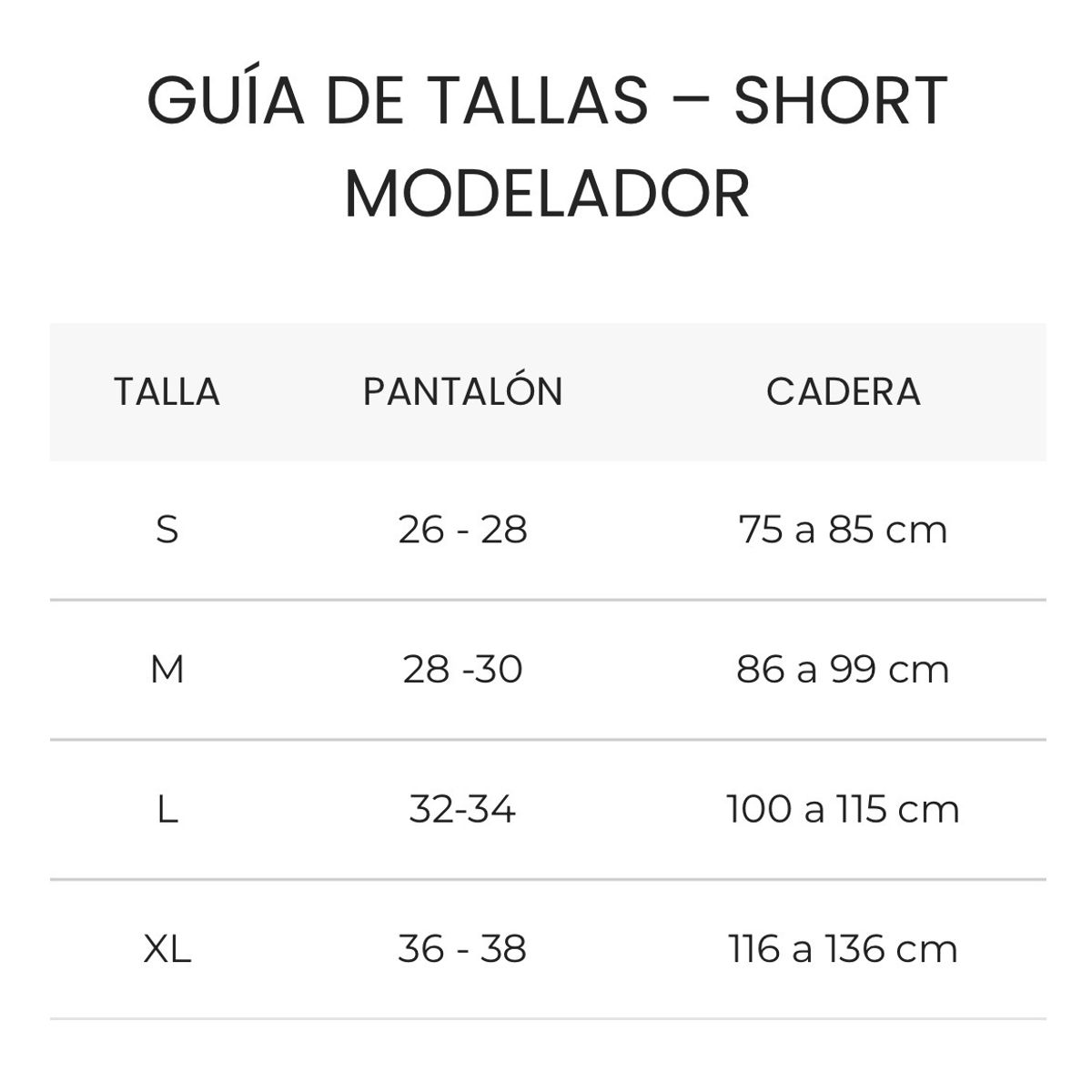 BENIE - Short Modelador Sin costuras