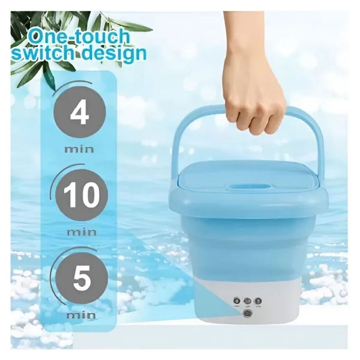 GENERICO - Mini Lavadora Portatil Plegable