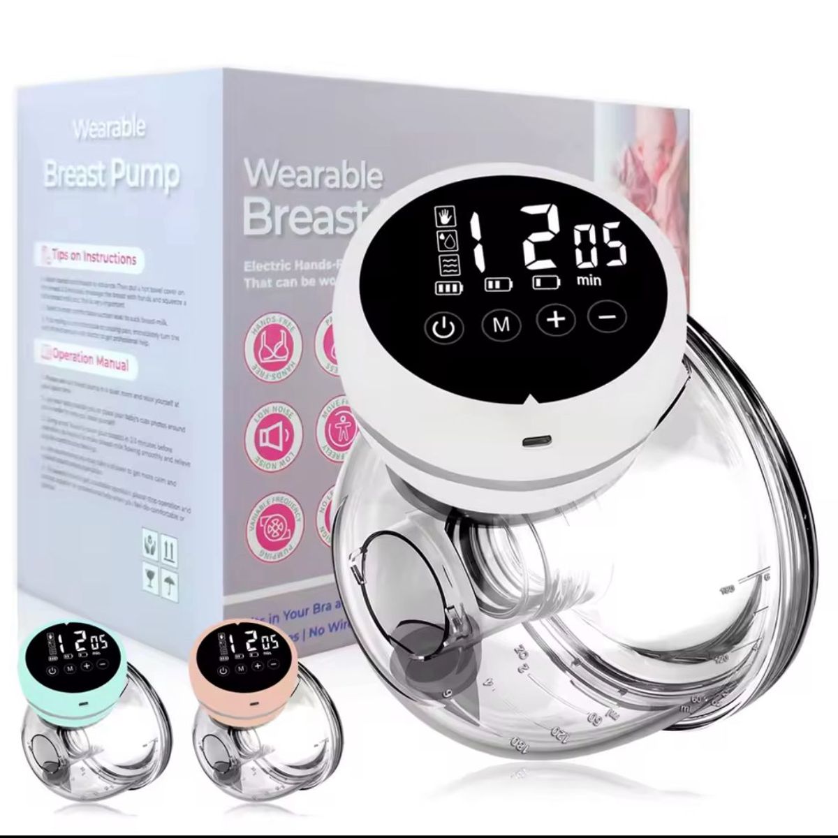 GENERICO - EXTRACTOR DE LECHE MATERNA ELECTRICO BLANCO RECARGABLE