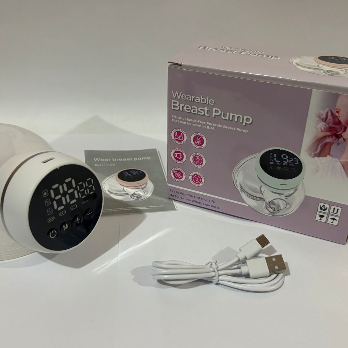 GENERICO - EXTRACTOR DE LECHE MATERNA ELECTRICO BLANCO RECARGABLE