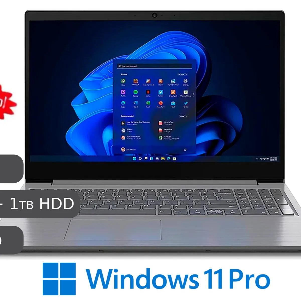 LENOVO - Laptop Nueva Lenovo V15 G4 IRU Intel Ci7 13va 24GB RAM 1TB SSD+ 1TB HDD 156 FHD Maletinmouse