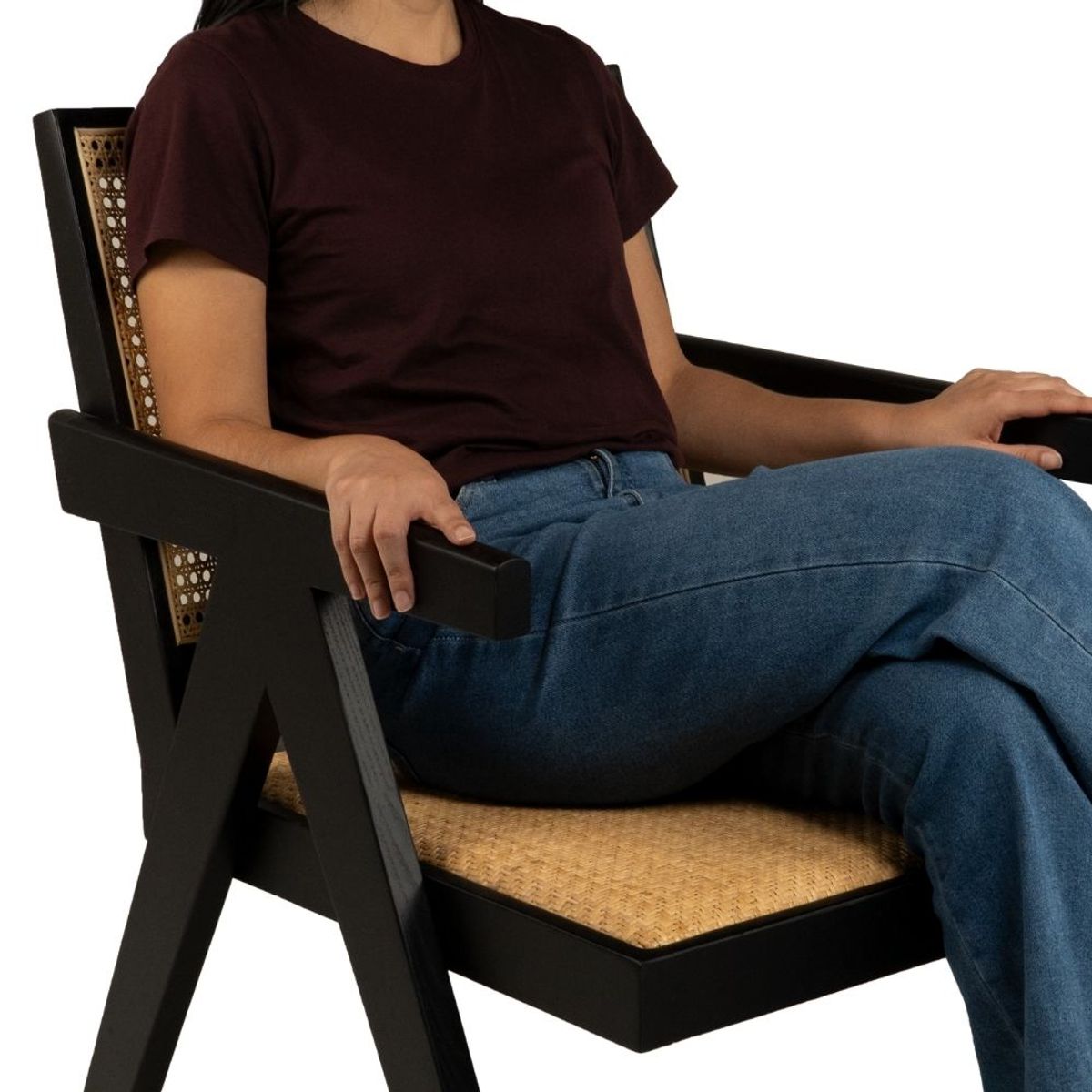 NIHM - Butaca de Rattan Sandama Negro