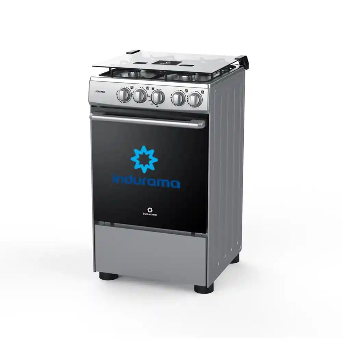 INDURAMA - Cocina a Gas 4 Quemadores Gris Indurama FONTANA SPAZIO 3