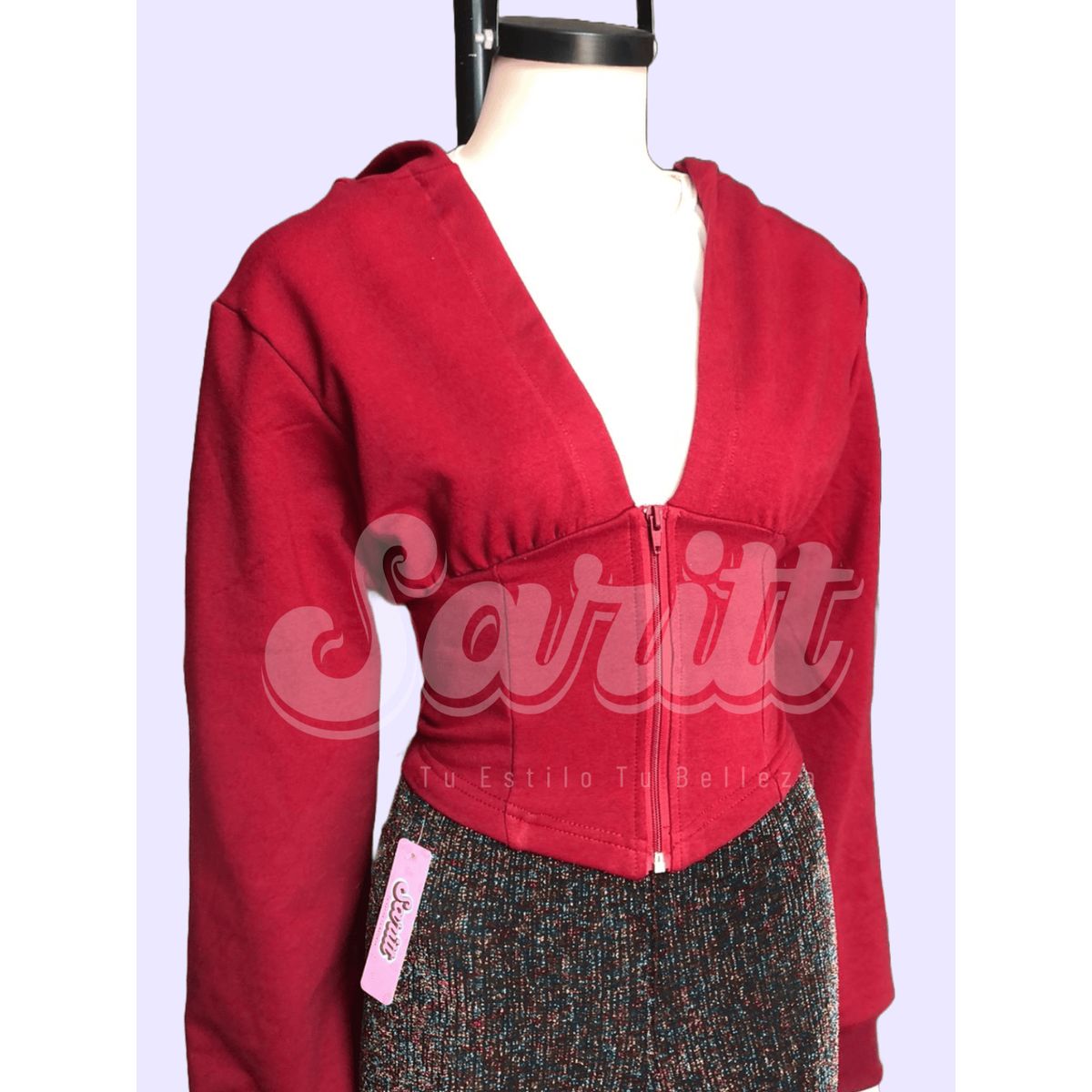 GENERICO - Polera Algodón Cintura Estilo Corsé