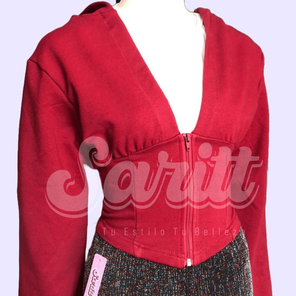 GENERICO - Polera Algodón Cintura Estilo Corsé