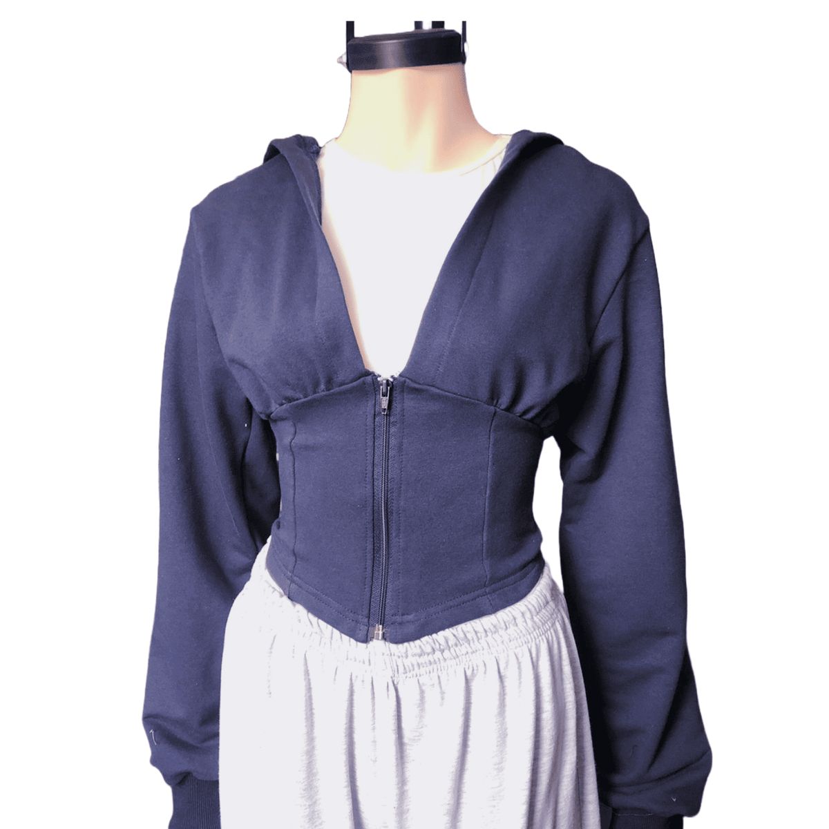 GENERICO - Polera Algodón Cintura Estilo Corsé