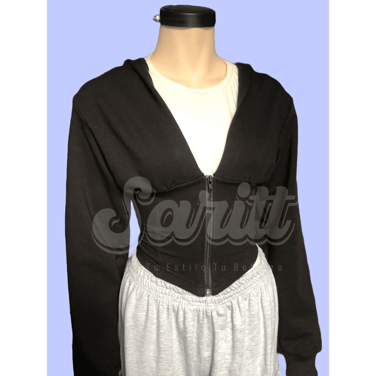 GENERICO - Polera Algodón Cintura Estilo Corsé