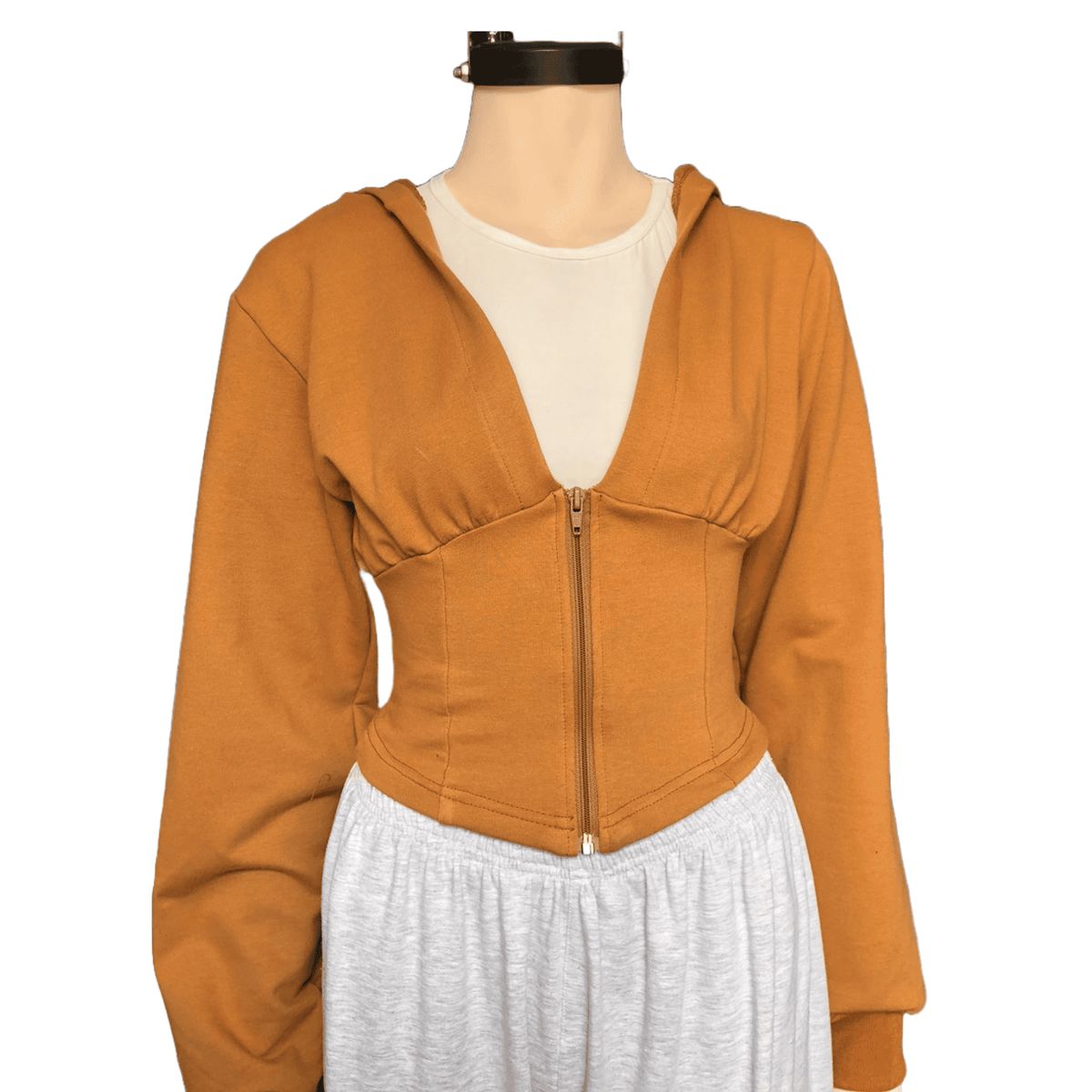 GENERICO - Polera Algodón Cintura Estilo Corsé