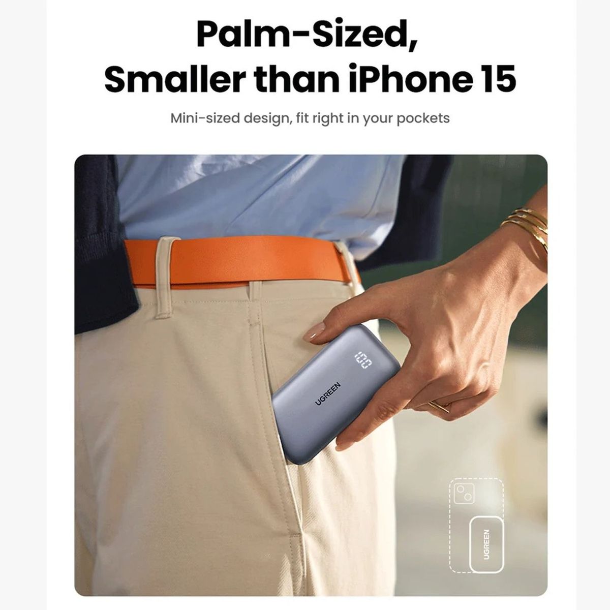 UGREEN - Mini Powerbank 10000mAh 30W Cargador portátil UGREEN PB502 - 25185