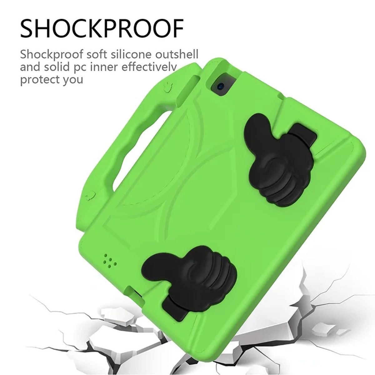 FUNDAANTIGOLPES - Funda de Goma con Diseño Like para Tablet Lenovo M10 5G Verde