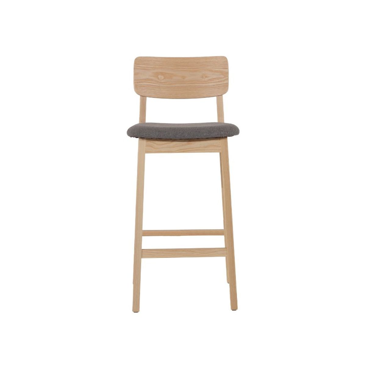 NIHM - Silla Bar de Madera Mel Grey
