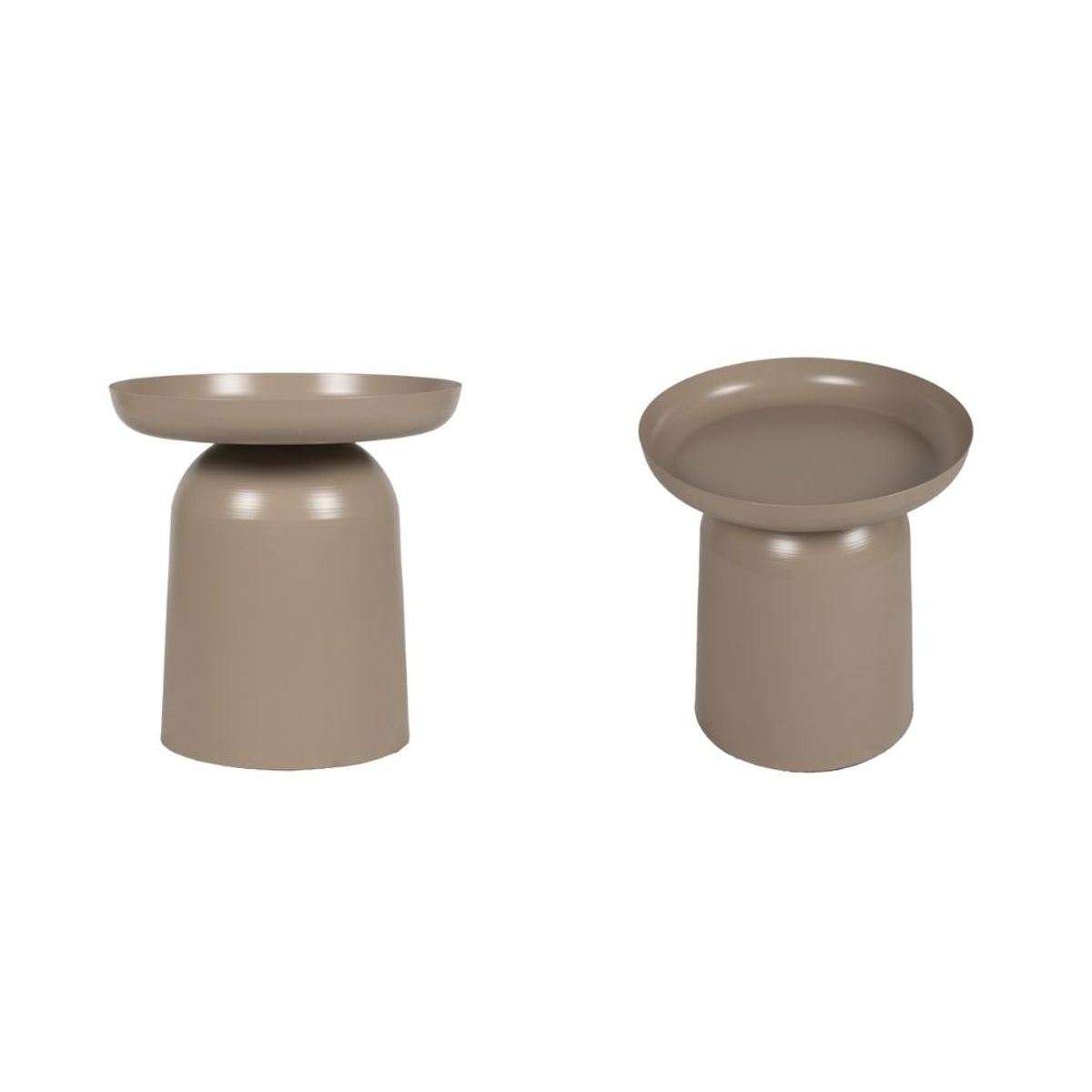 NIHM - Mesa Auxiliar de Metal Rue Beige