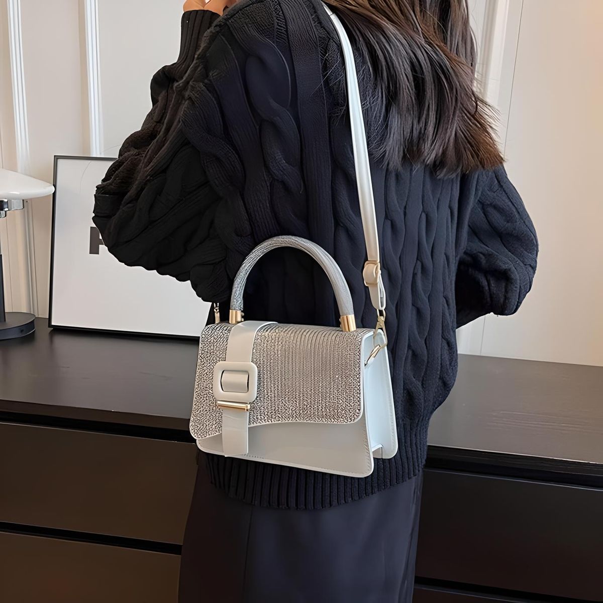 GENERICO - Bolso de hombro único moderno y único para vestir a la moda