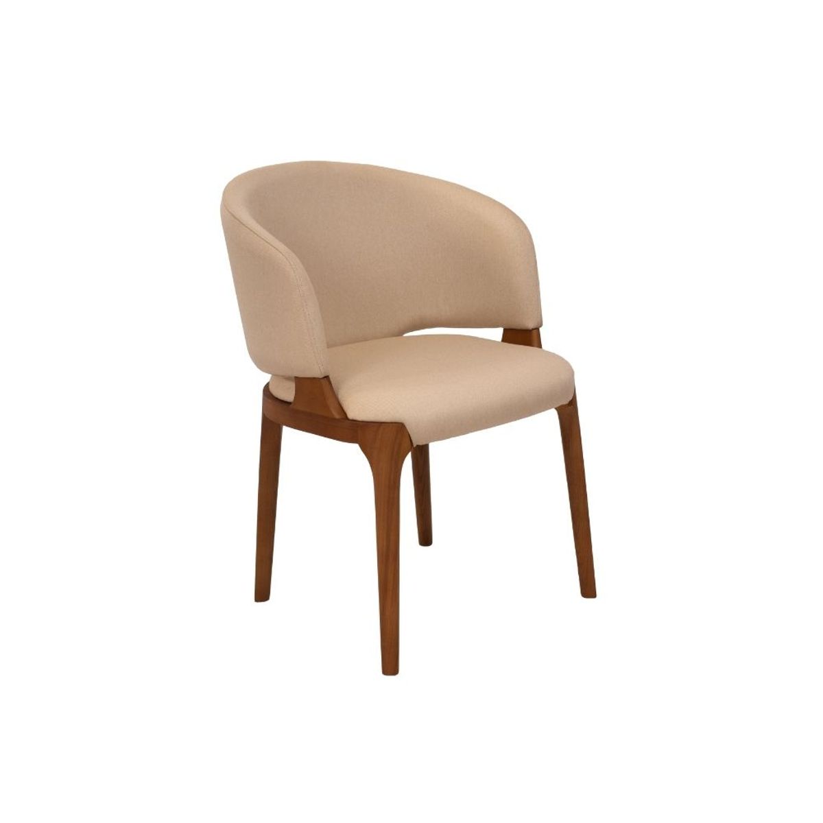 NIHM - Silla Comedor de Madera Rita Beige