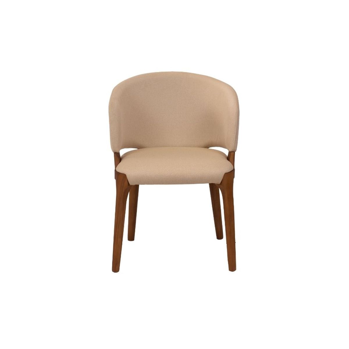 NIHM - Silla Comedor de Madera Rita Beige