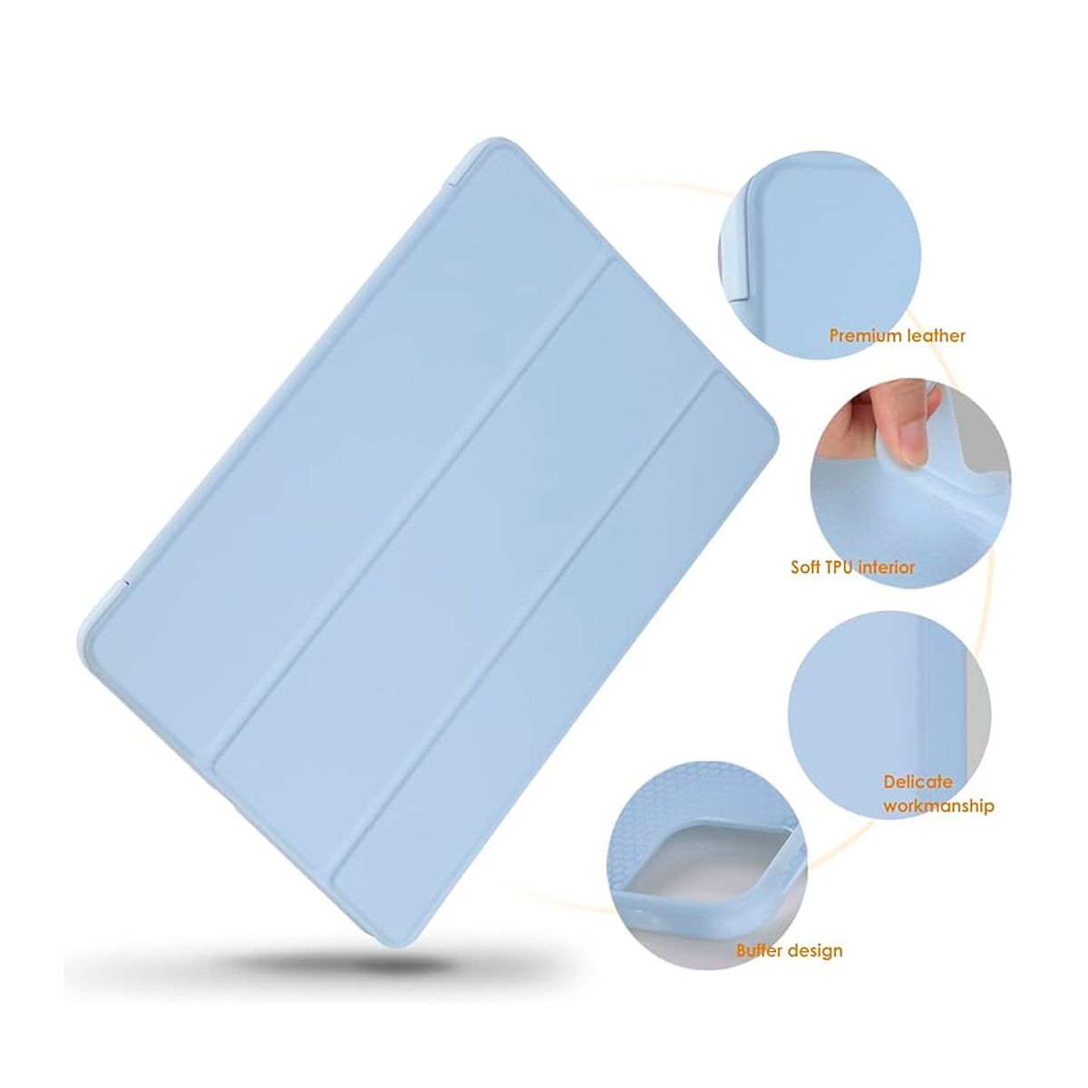 GENERICO - Funda Protectora Imantada Para Tablet Xiaomi PAD 7 PRO Celeste