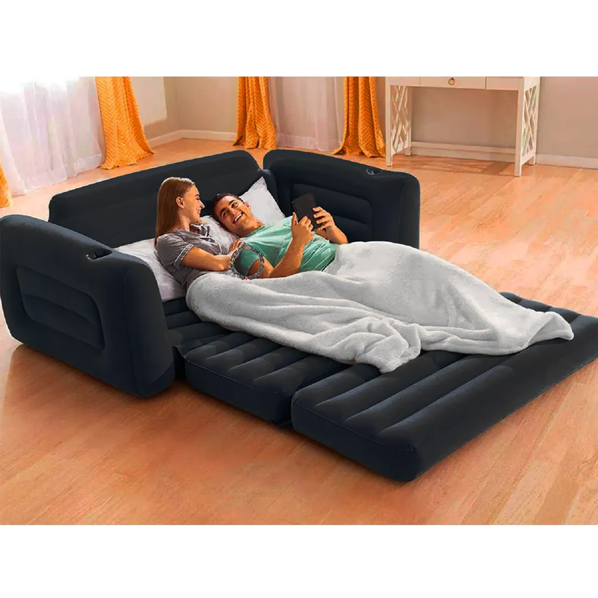 INTEX - Super Sillón Sofá Cama Doble Inflable Confortable