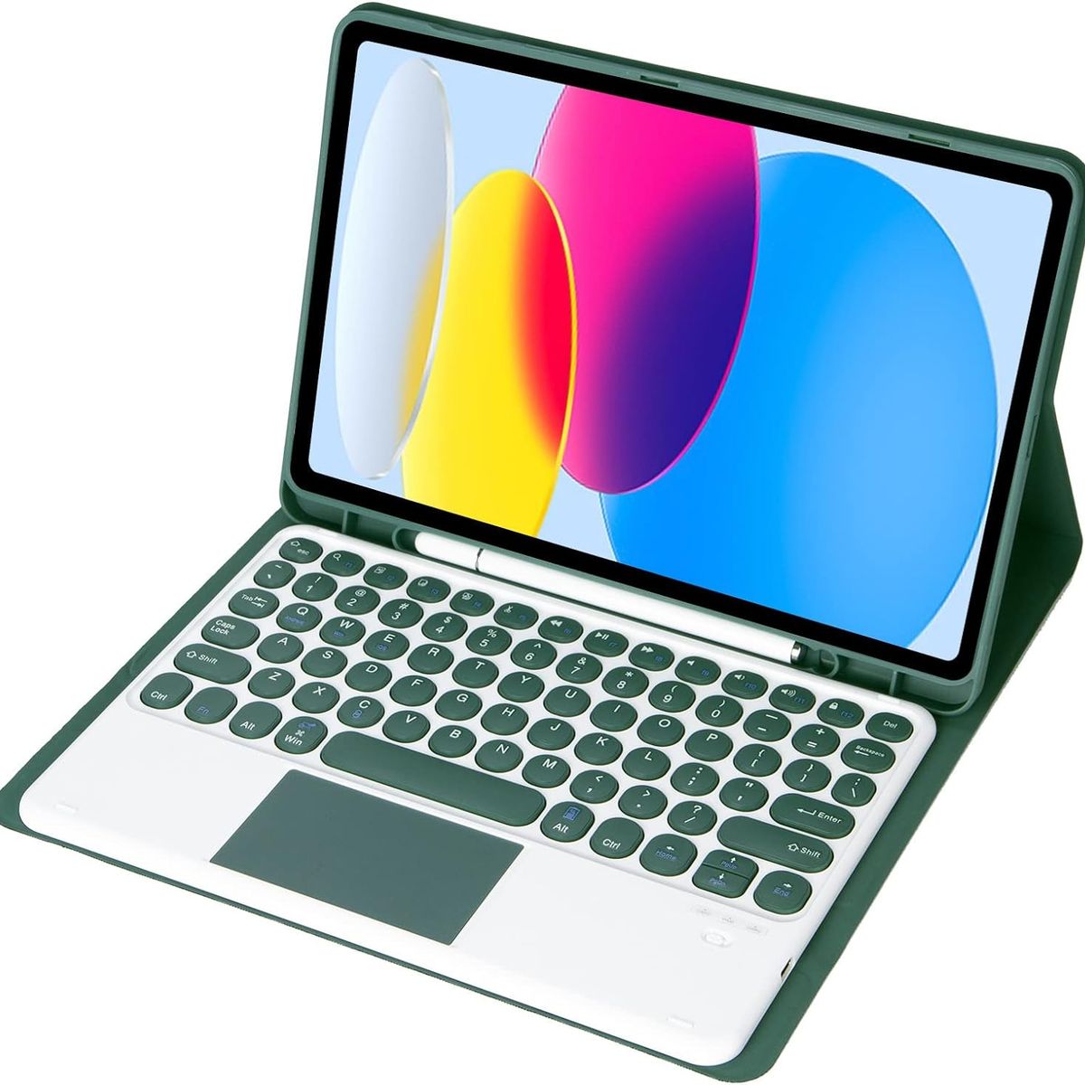 FUNDAANTIGOLPES - Funda con Teclado para IPAD PRO 11 2024 Verde