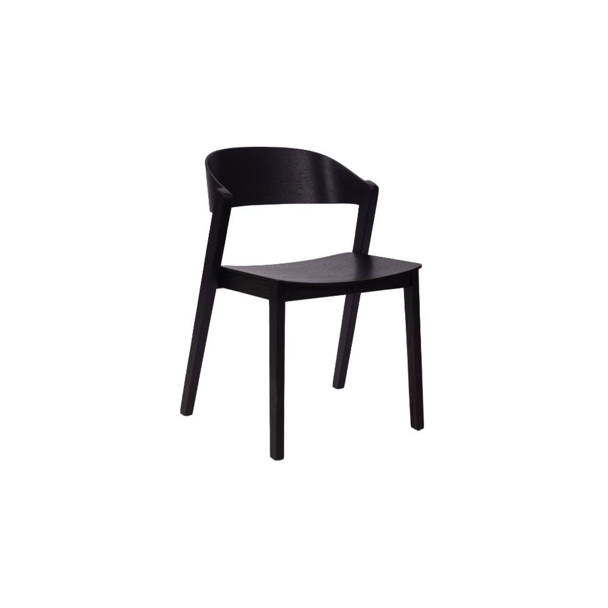 NIHM - Silla Comedor de Madera Vigo Negro