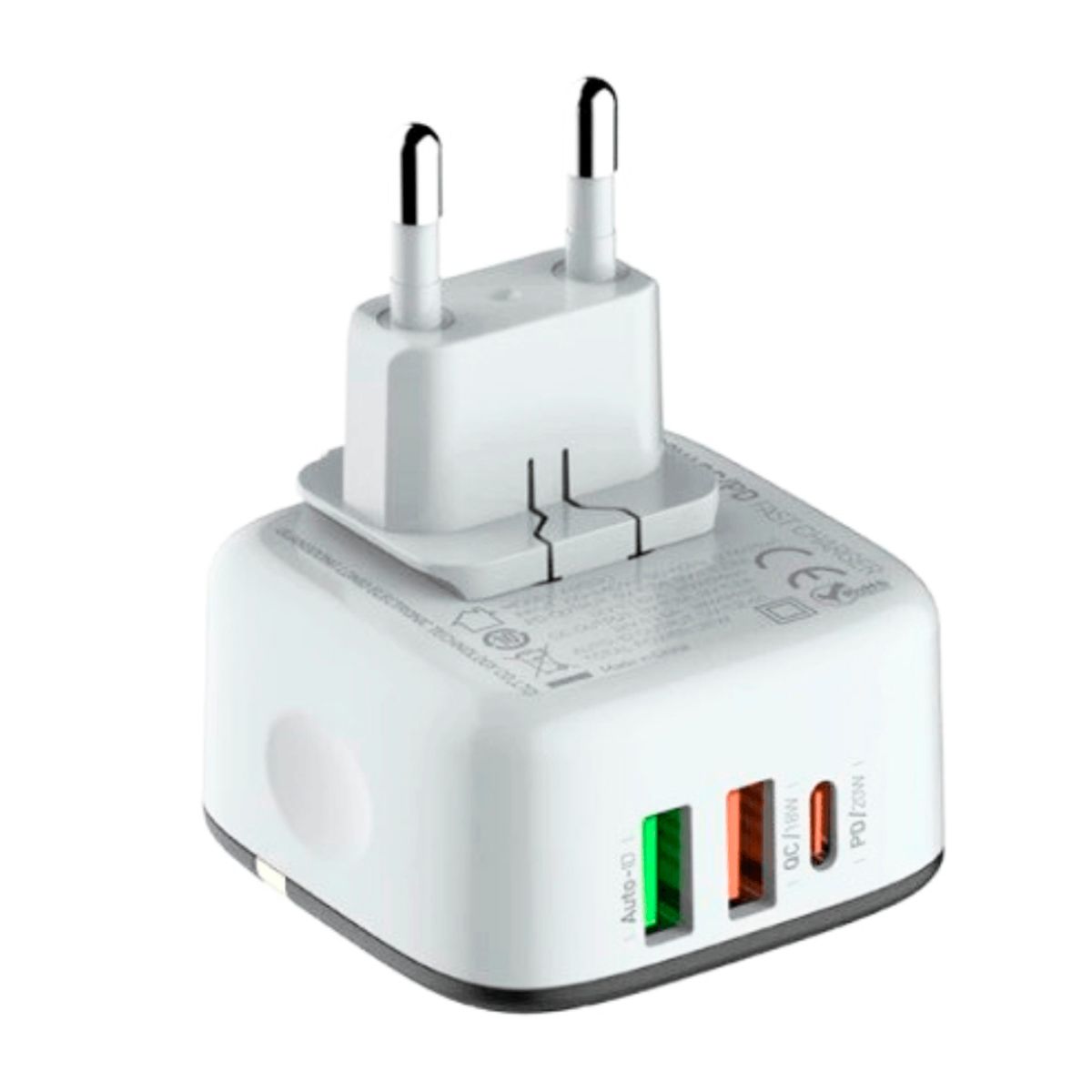 LDNIO - Cargador Ldnio A3513Q Carga Rápida 32W 2xUSB 1 USB-C