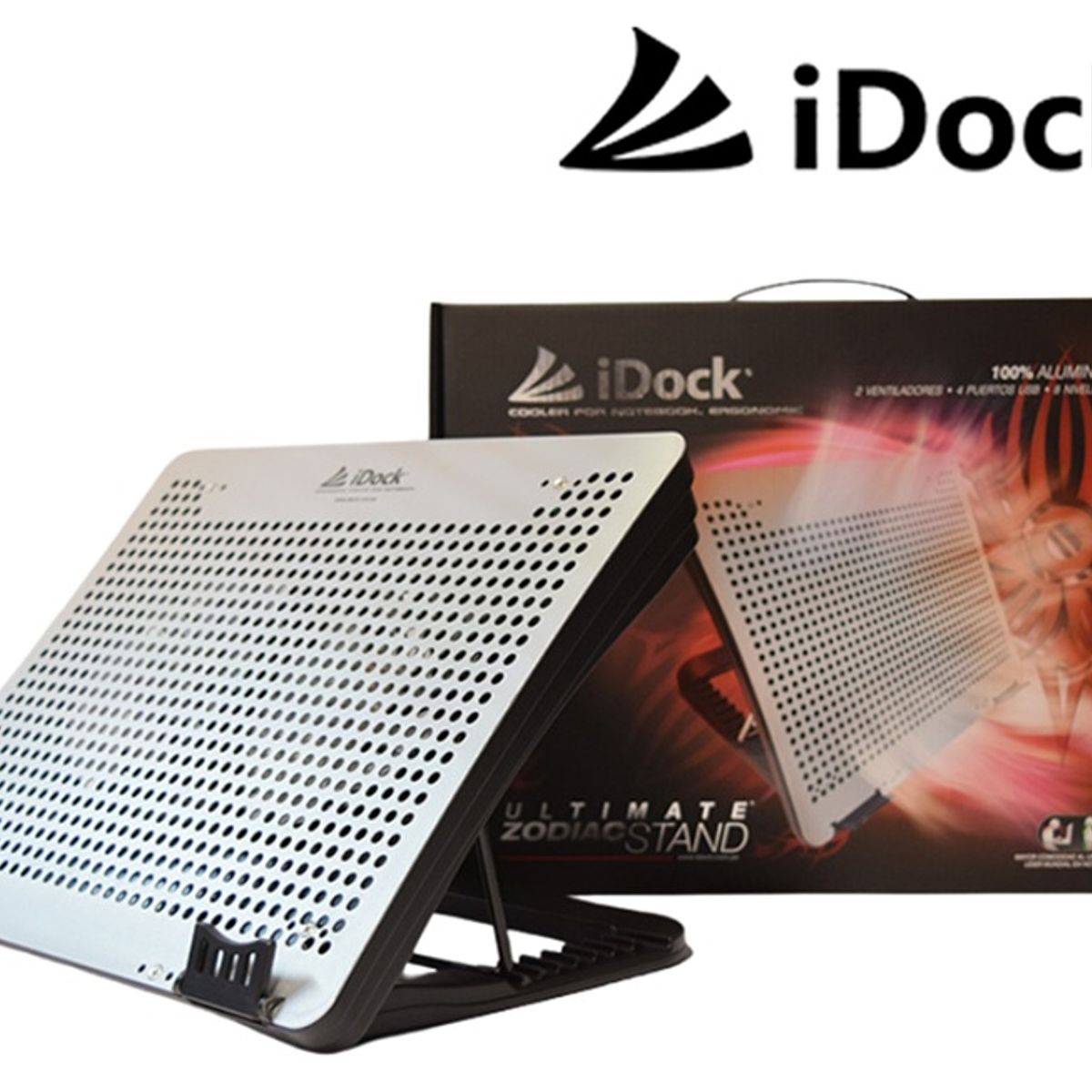 IDOCK - Cooler para laptop iDock Ultimate Zodiac con 4 Puertos USB 17"