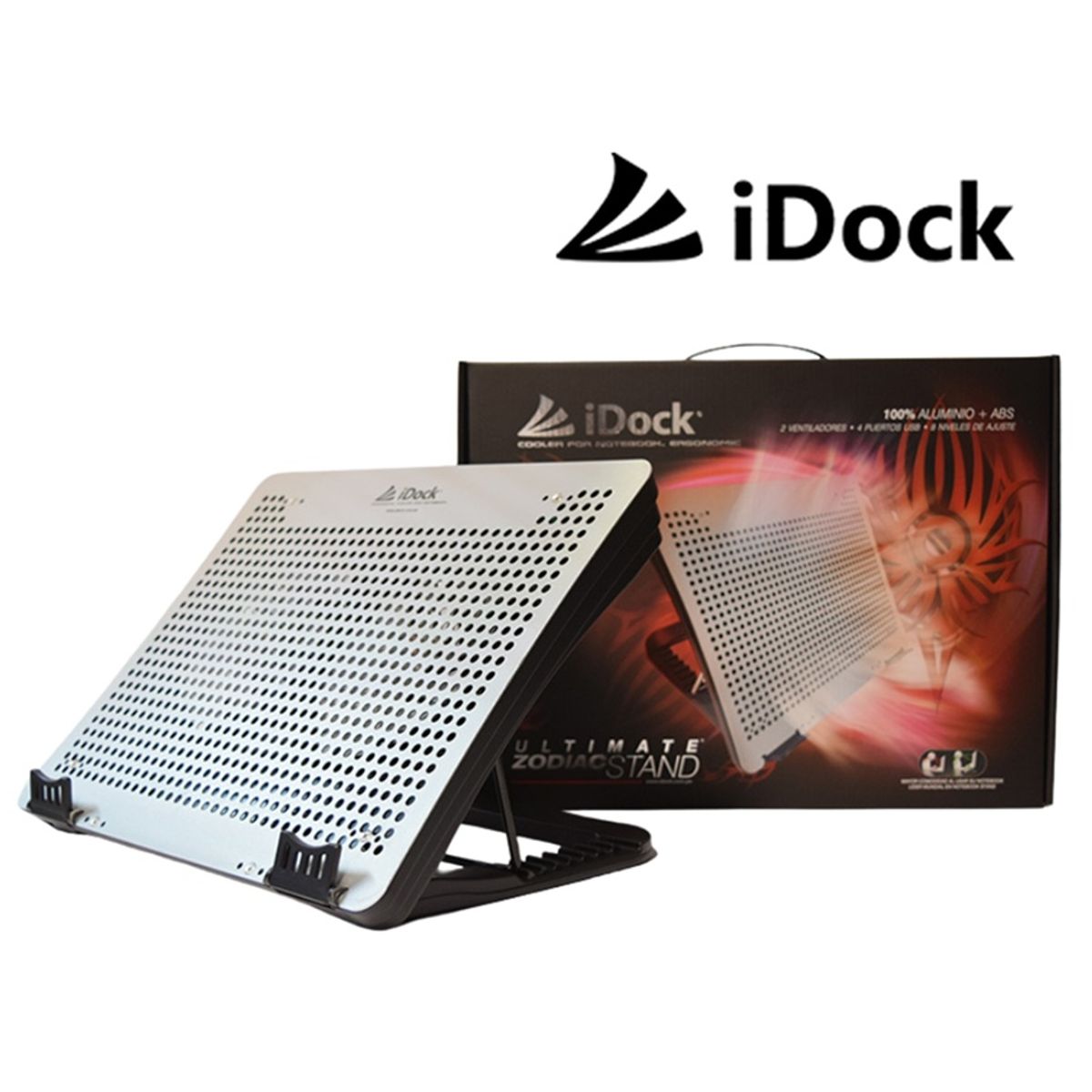 IDOCK - Cooler para laptop iDock Ultimate Zodiac con 4 Puertos USB 17"