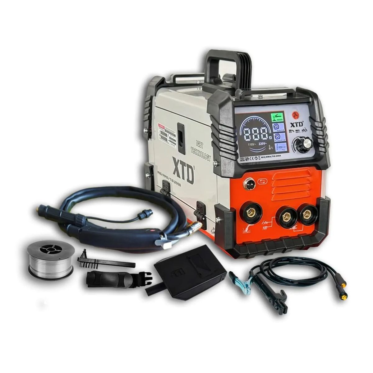 XTD - Soldadora Inversora Mig 200A XTD 3 en 1 Suelda Sin GAS + Fotosensible