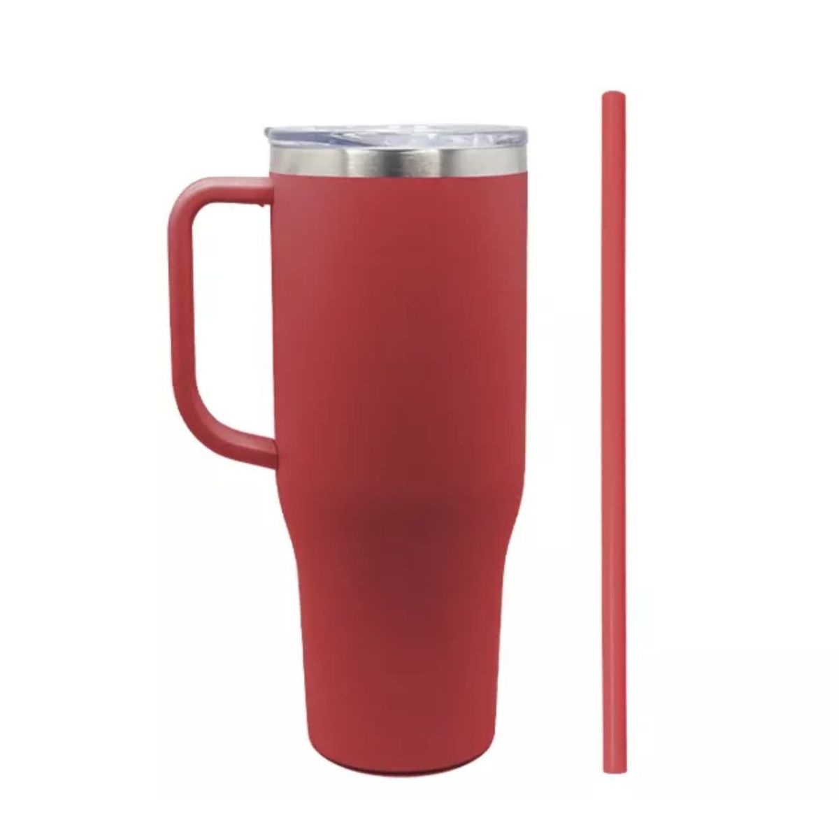 GENERICO - Vaso/ Termo Térmico De Acero Inoxidable Con Asa De 1200 Ml Rojo