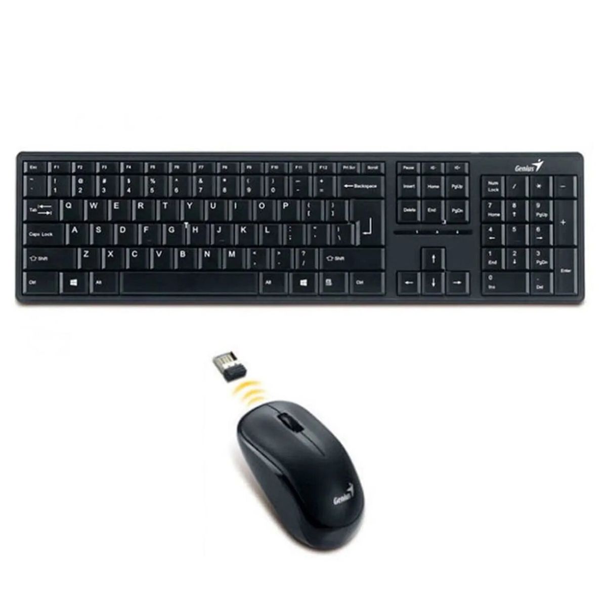 GENIUS - Teclado Genius + Mouse Slimstar 8230 Bt Negro