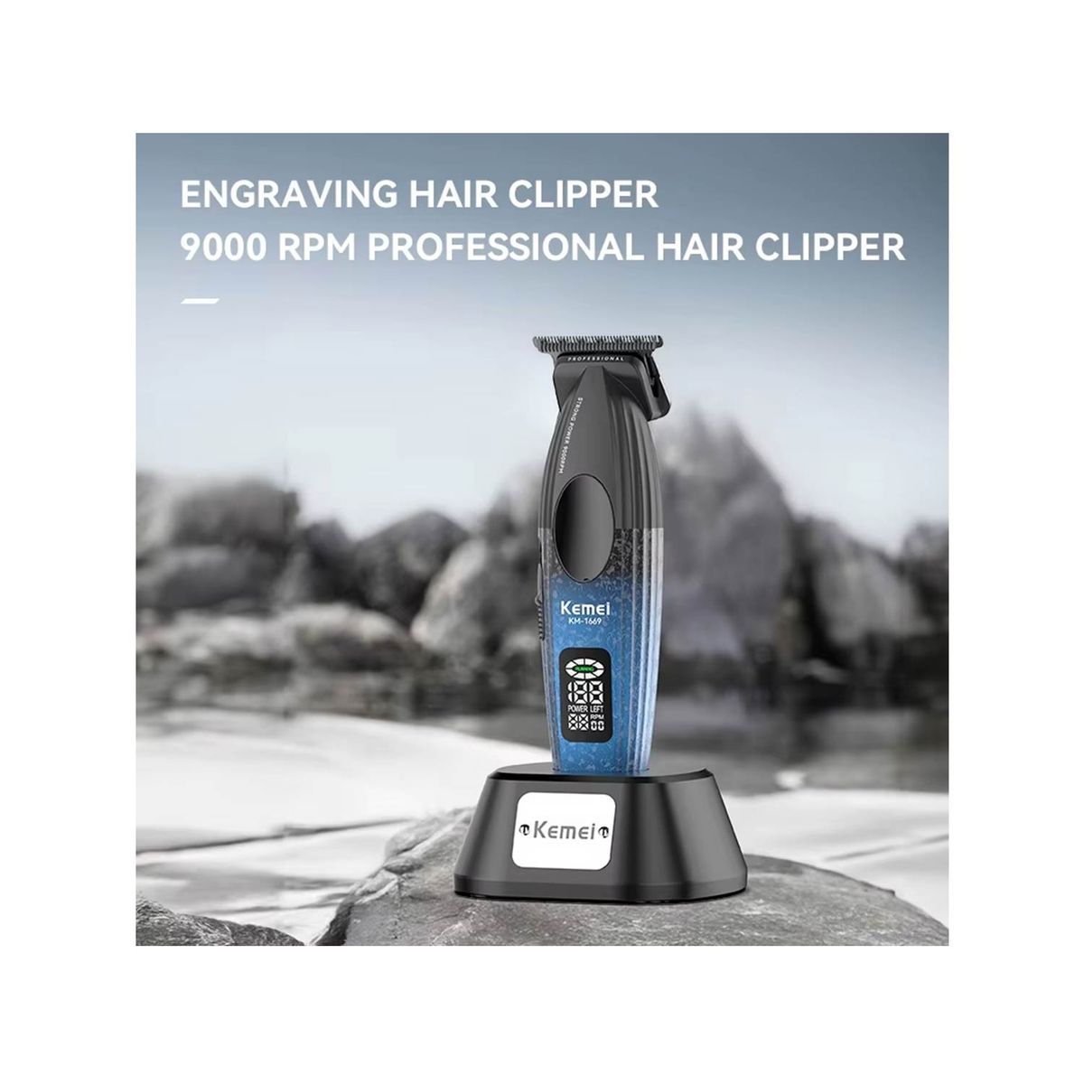 KEMEI - Maquina de cortar cabello TRIMER  Profesional  KEMEI