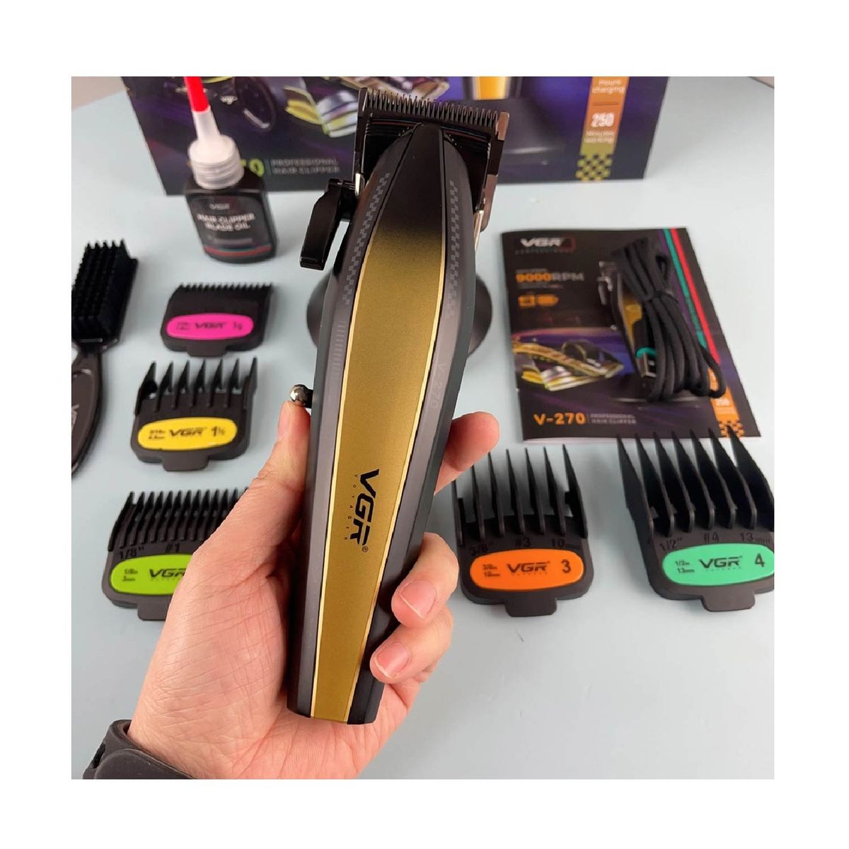 GENERICO - Maquina de cortar cabello Profesional VGR