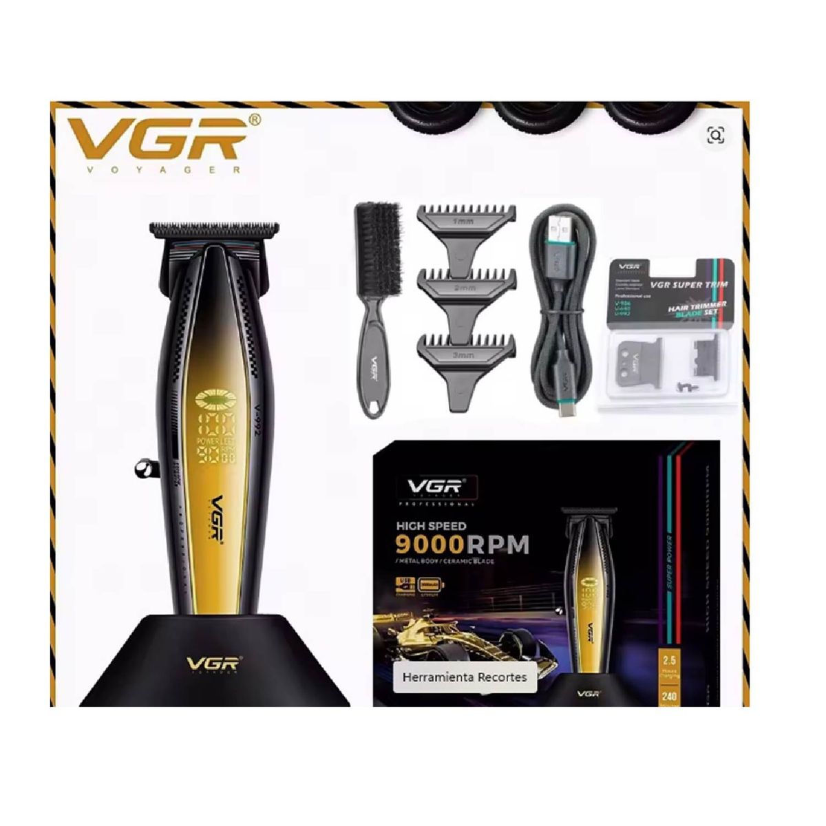 GENERICO - Maquina de cortar cabello TRIMER  Profesional  VGR
