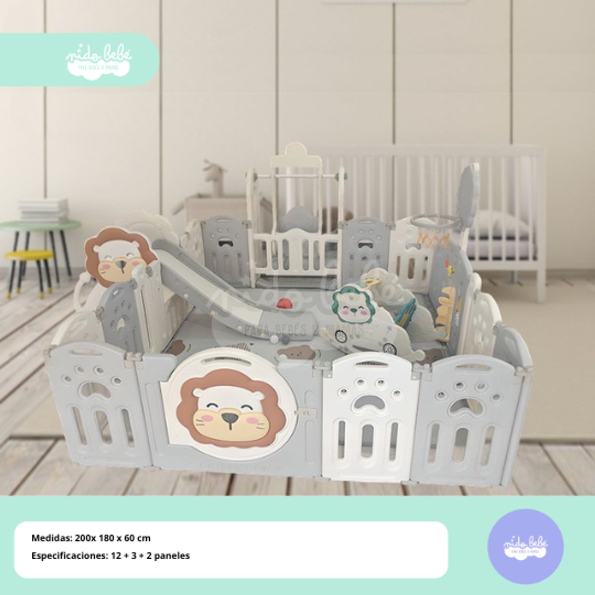 GENERICO - Cerco de juegos para niños modelo León Rey