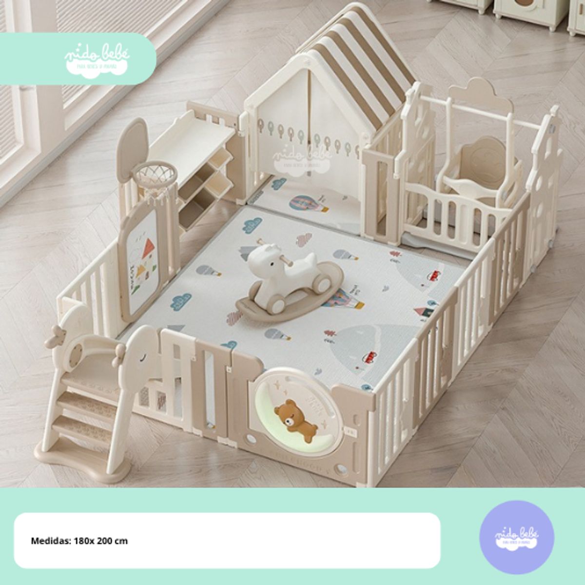 GENERICO - Cerco de juegos para niños modelo Osito sweet