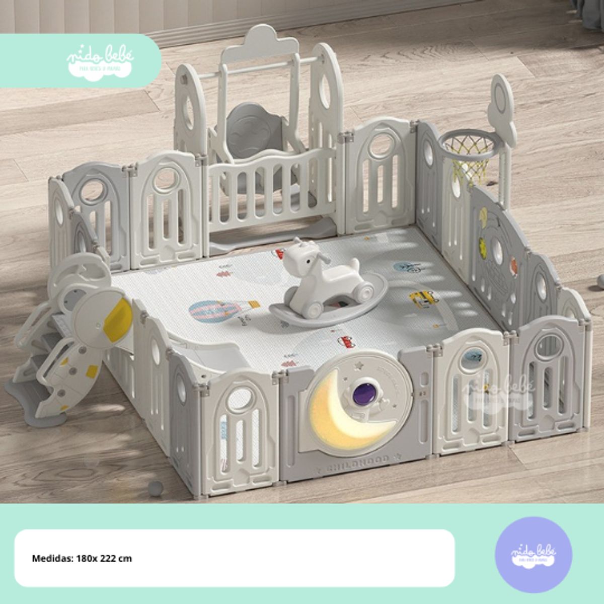 GENERICO - Cerco de juegos para niños modelo Ligth Galaxy