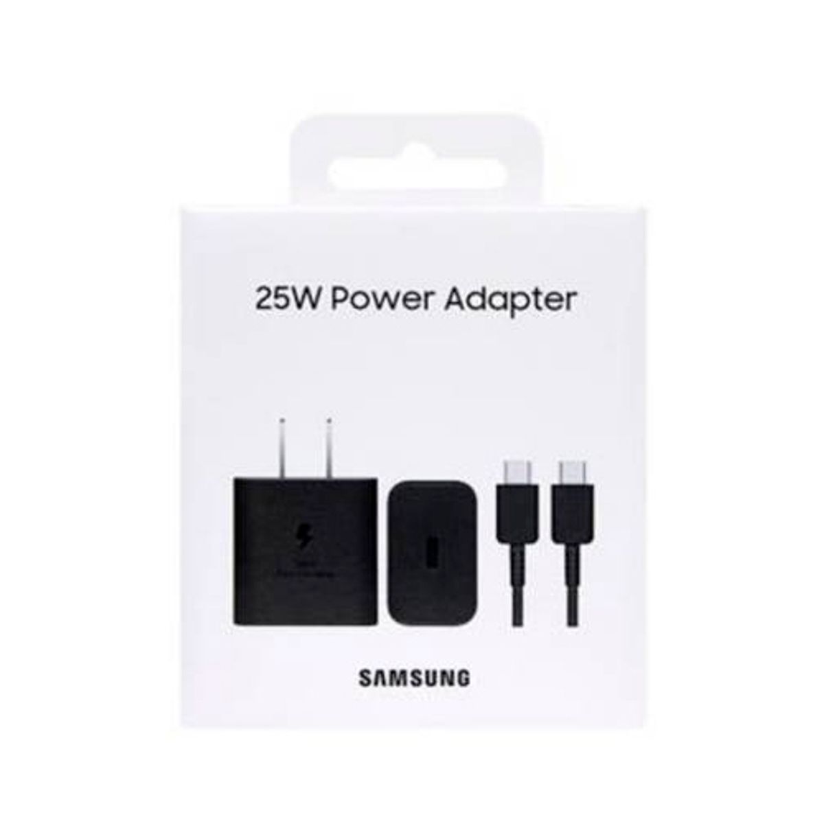 SAMSUNG - Cargador Con Cable Samsung 25w Gan Galaxy A55 A56 Negro