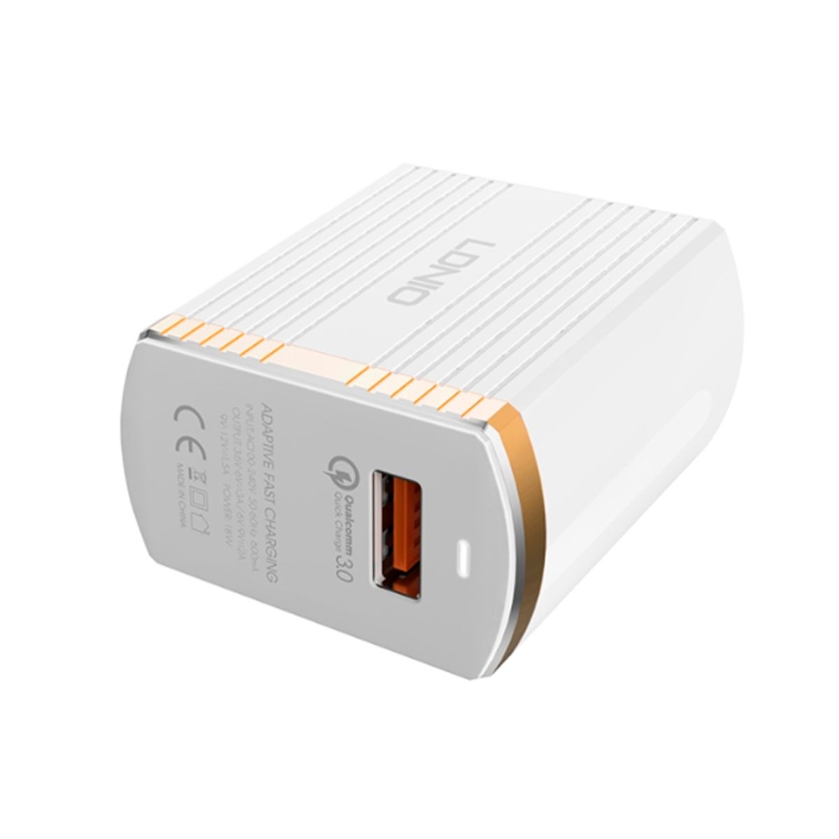 LDNIO - Cargador Ldnio A1302Q Carga Rapida con Cable Tipo-C Blanco