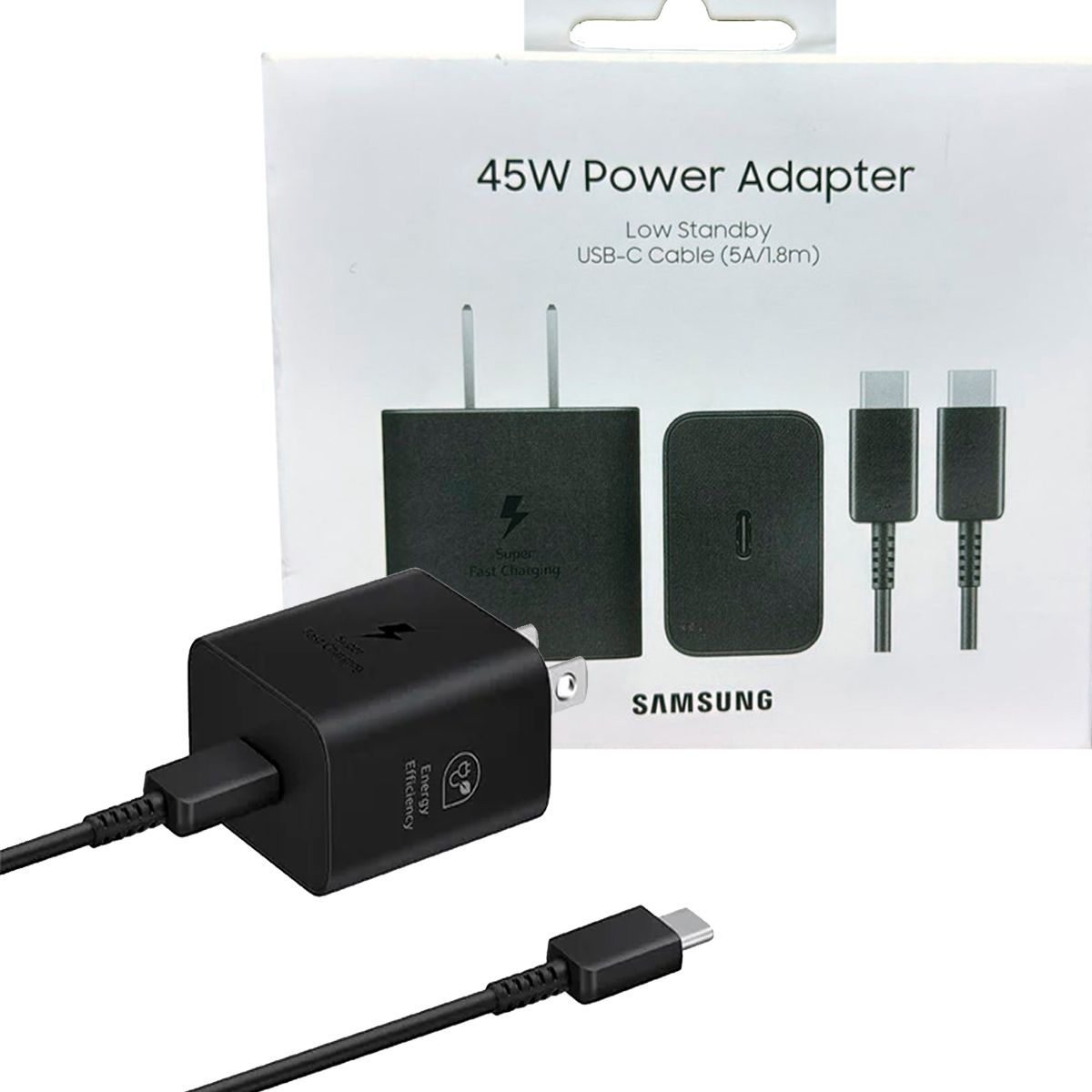 SAMSUNG - Cargador Samsung 45W GAN Cable 5A 180cm para S20 FE S21 FE