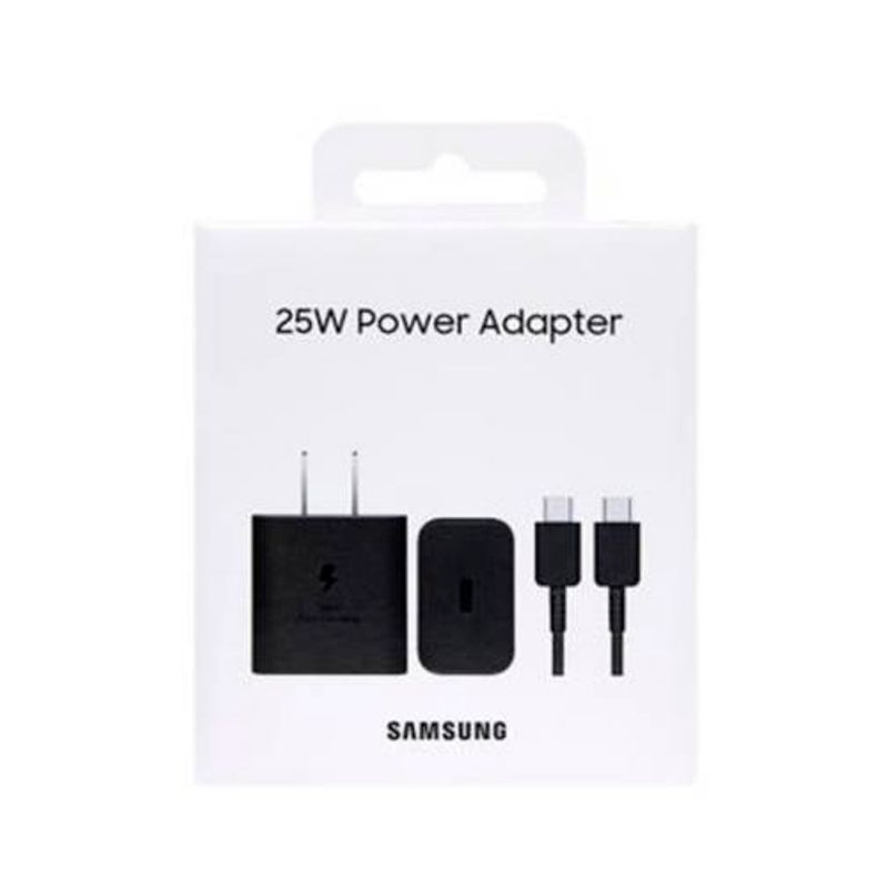 SAMSUNG - Cargador Con Cable Samsung 25w Gan Galaxy A55 A56 Negro