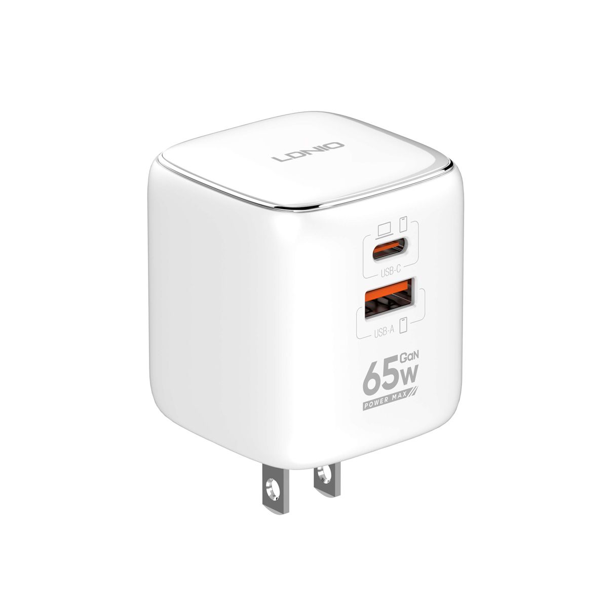 LDNIO - Cargador LDNIO Q2617 65w GaN Fast Charging 2XUSB-C Blanco