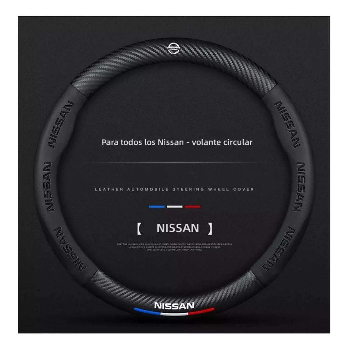 GENERICO - Funda Cubre Volante Nissan - Fibra de Carbono
