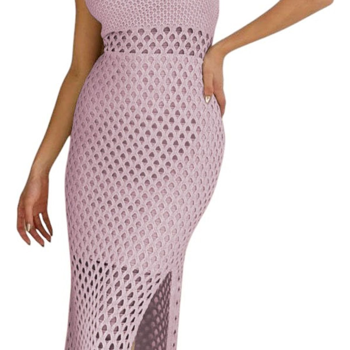 GENERICO - Vestido Hilo Trasluce Y Forro 359G-30 Color Lila